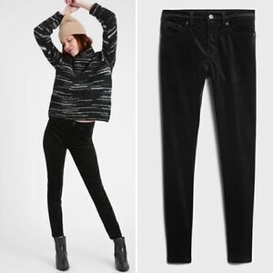 Banana Republic Skinny Mid Rise Velvet Ankle Pants Women’s Size 29 Petite NWT